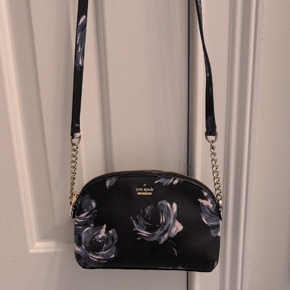 kate spade Handbags - Kate Spade Black Floral Crossbody Bag